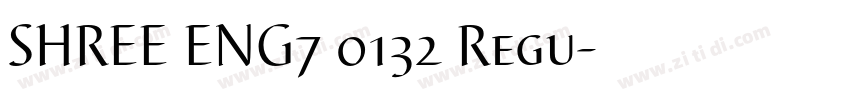 SHREE ENG7 0132 Regu字体转换